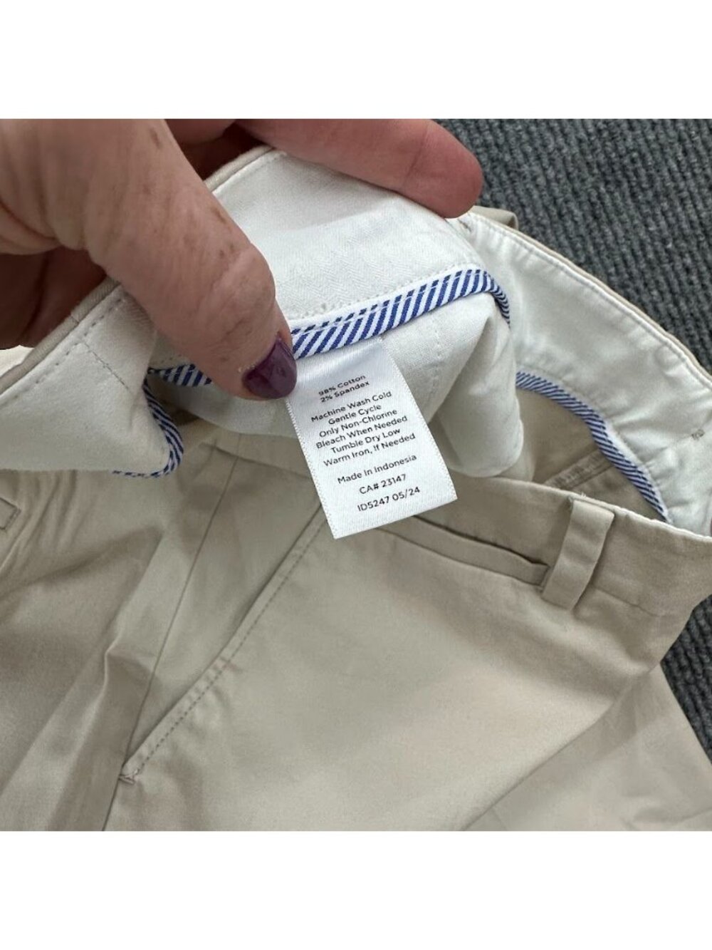Talbots The Perfect Chino Pants Curvy Career Trousers Womens Plus Size 16W NEW - Picture 3 of 7